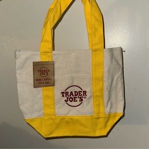 Trader joe’s mini canvas tote
